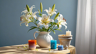 光影與花語(yǔ) 情人節(jié)百合花盆產(chǎn)品攝影的意境營(yíng)造